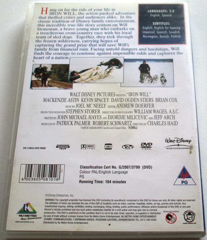 IRON WILL DVD [BBOX 3]