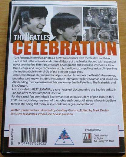 THE BEATLES Celebration DVD