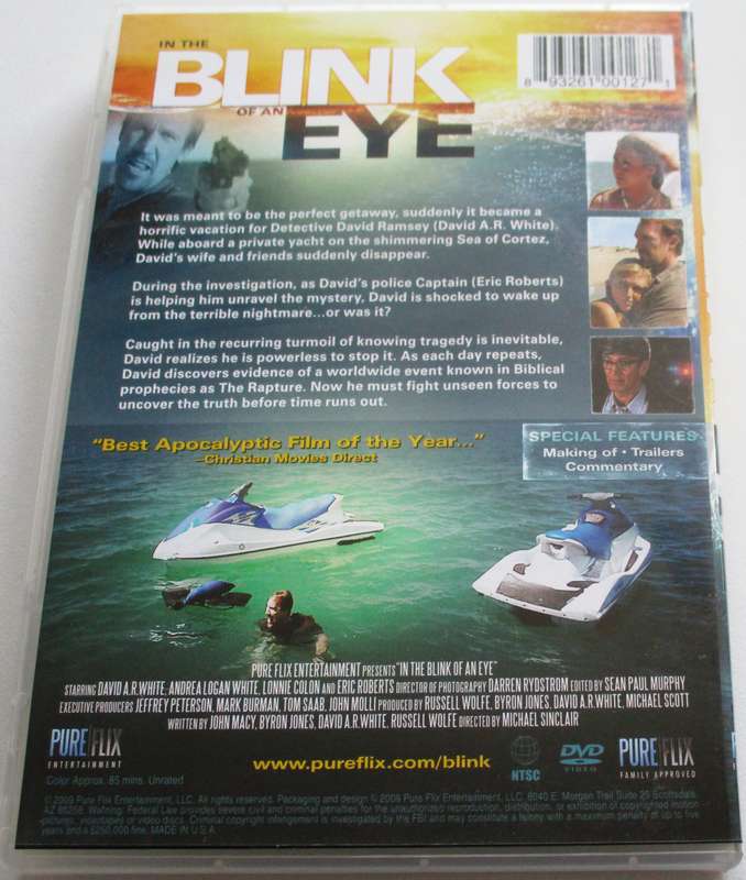 IN THE BLINK OF AN EYE Eric Roberts DVD [BBOX 3]