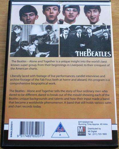 THE BEATLES Alone Together DVD