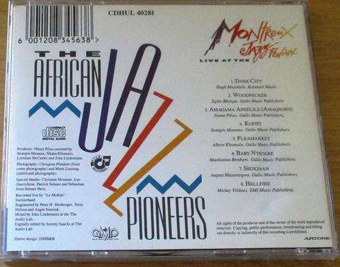THE AFRICAN JAZZ PIONEERS Live at the Montreux Jazz Festival CD [Shelf G Box 17]