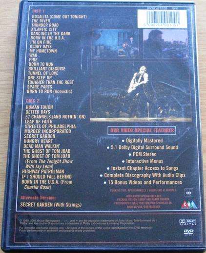 BRUCE SPRINGSTEEN the Complete Video Anthology 1978-2000 2xDVD