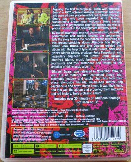 CREAM Disraeli Gears Classic Albums DVD