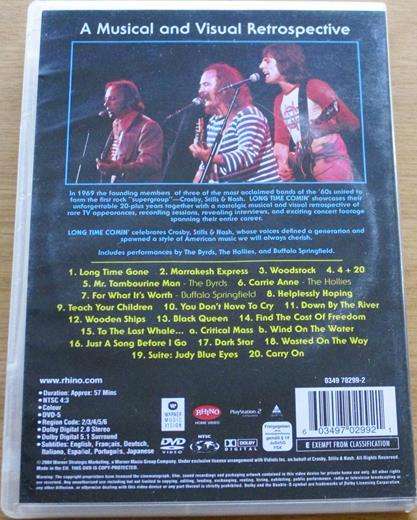 CROSBY STILLS & NASH Long Time Comin' DVD