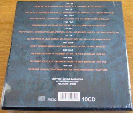 RUSH Spirit Of Radio Live 1974-1996 10xCD BOX SET