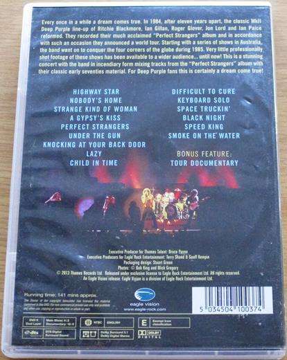 DEEP PURPLE Perfect Strangers Live DVD