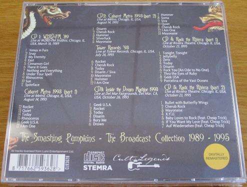 SMASHING PUMPKINS The Broadcast Collection 1989  1995 5xCD