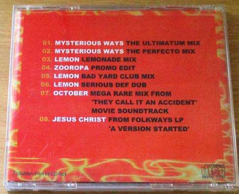 U2 Serious Dub The Classic Techno Remixes CD-R [Shelf Z Box 4]