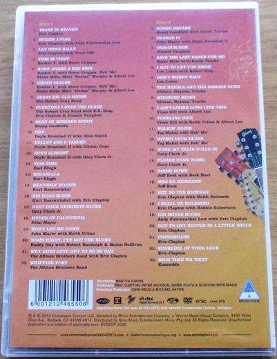 ERIC CLAPTON Crossroads Live April 12 + 13 2013 DVD
