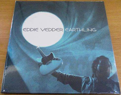EDDIE VEDDER Earthling Blue/Black Translucent Marble LP VINYL Record [Pearl Jam]