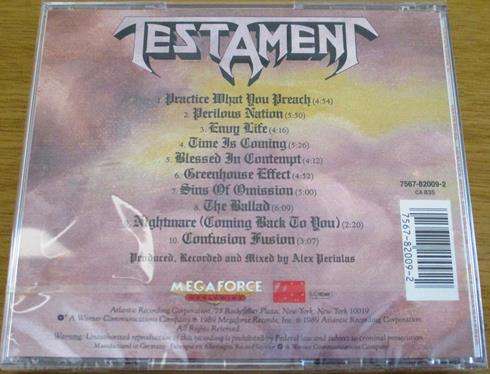 TESTAMENT Practice What You Preach CD