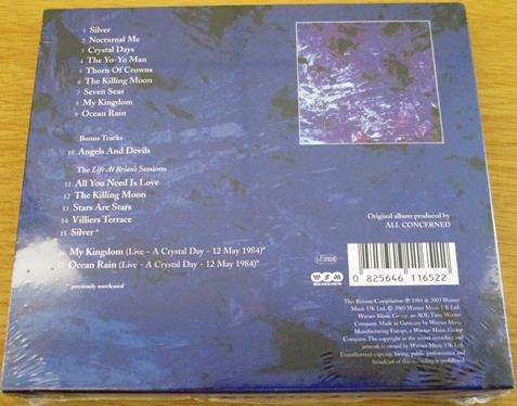 ECHO AND THE BUNNYMEN Ocean Rain 25th Anniversary Ed. CD