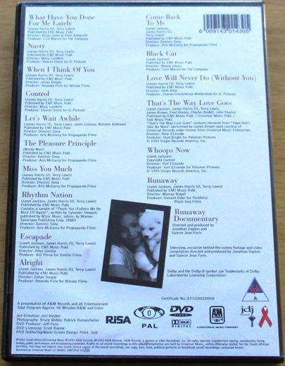 JANET JACKSON Design of a Decade 1986-1996 DVD