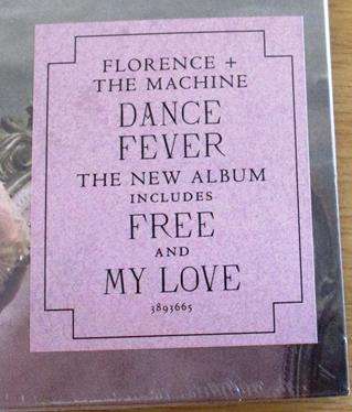 FLORENCE + THE MACHINE Dance Fever Alternate Cover BLACK 2XLP [1 side etched] VINYL RECORD