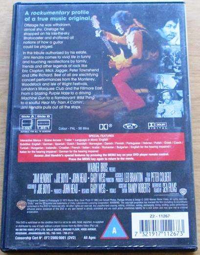 JIMI HENDRIX Jimi Hendrix DVD