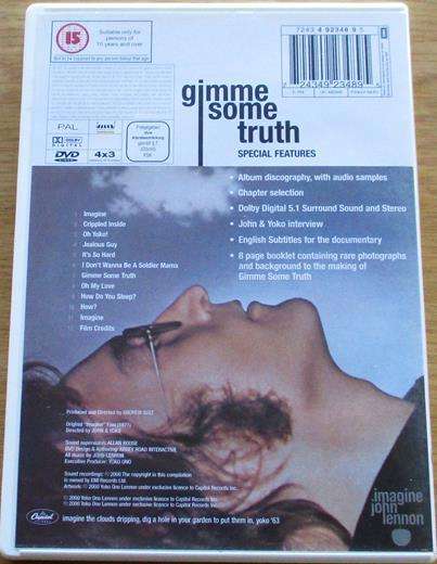JOHN LENNON Gimme Some Truth Making of Imagine DVD