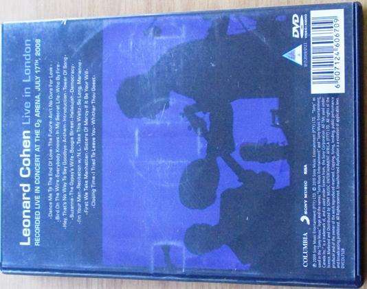 LEONARD COHEN Live in London DVD