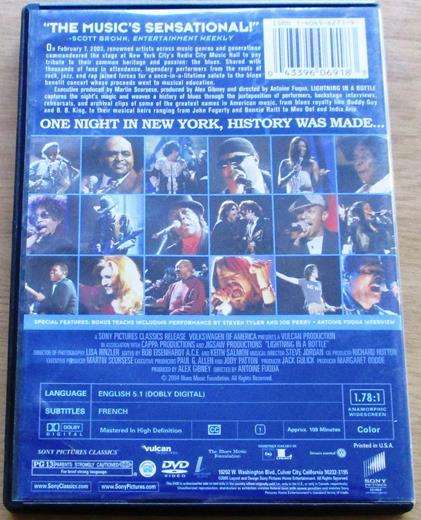 LIGHTNING IN A BOTTLE A One Night History of the Blues DVD