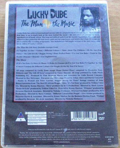 LUCKY DUBE The Man The Music DVD