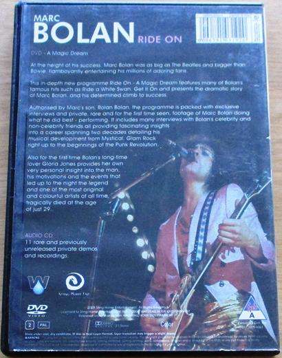 MARC BOLAN Ride On Special Collector's Edition DVD+CD