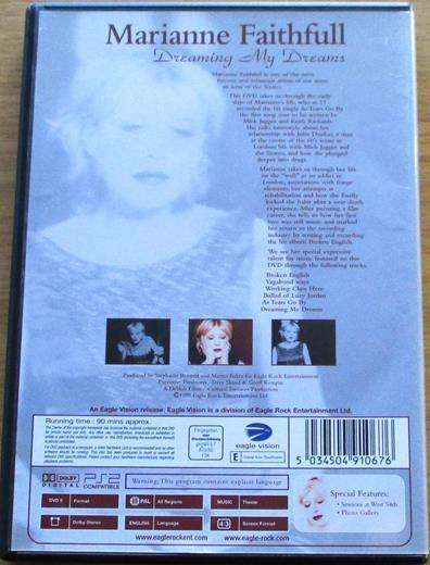 MARIANNE FAITHFULL Dreaming My Dreams DVD