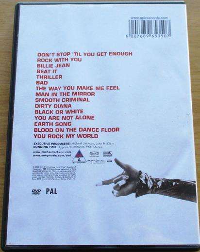 MICHAEL JACKSON Number Ones DVD