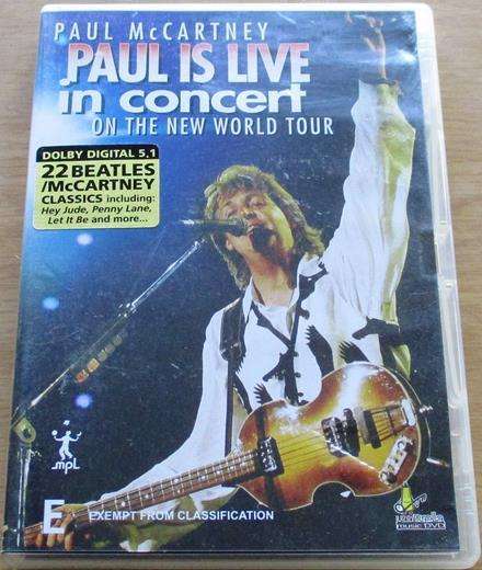 PAUL McCARTNEY Paul is Live in Concert on the New World Tour DVD REGION 4 DVD