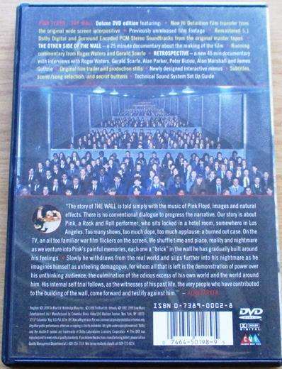 PINK FLOYD The Wall DVD Region 1 DVD