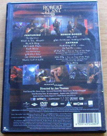 ROBERT PLANT AND THE STRANGE SENSATION DVD