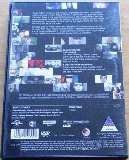 ROGER WATERS The Wall DVD