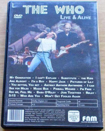 THE WHO Live & Alive DVD