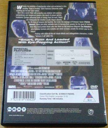 X-MEN DVD  [BBOX 9]