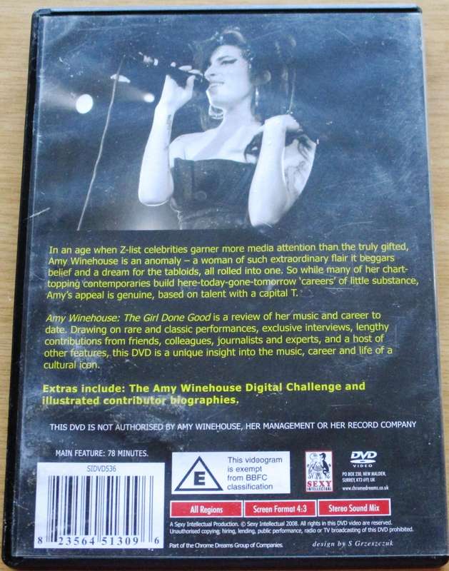 AMY WINEHOUSE The Girl Done Good DVD
