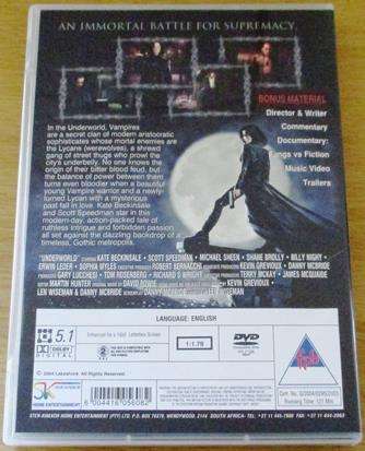 UNDERWORLD DVD Kate Beckinsale [BBOX 9]