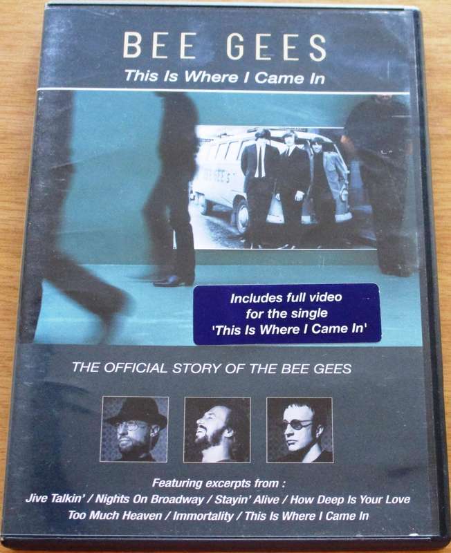 BEE GEES This Is Where I Came IN The Official Story plus videos DVD