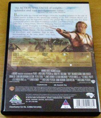 TROY DVD Brad Pitt Orlando Pitt [BBOX 9]