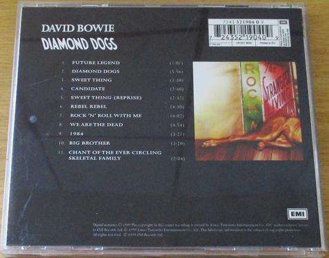 DAVID BOWIE Diamond Dogs 24 Bit Digitally Remastered CD