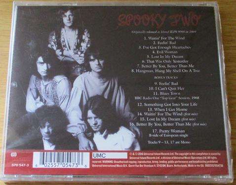 SPOOKY TOOTH Spooky Two with Bonus Tracks CD