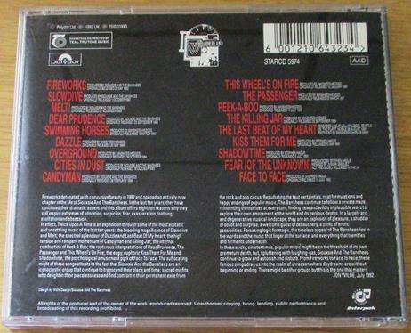 SIOUXSIE AND THE BANSHEES Twice Upon a Time The Singles CD