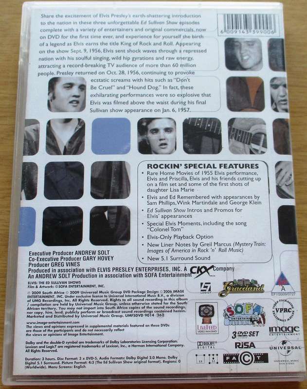 ELVIS The Ed Sullivan Shows 4xDVD