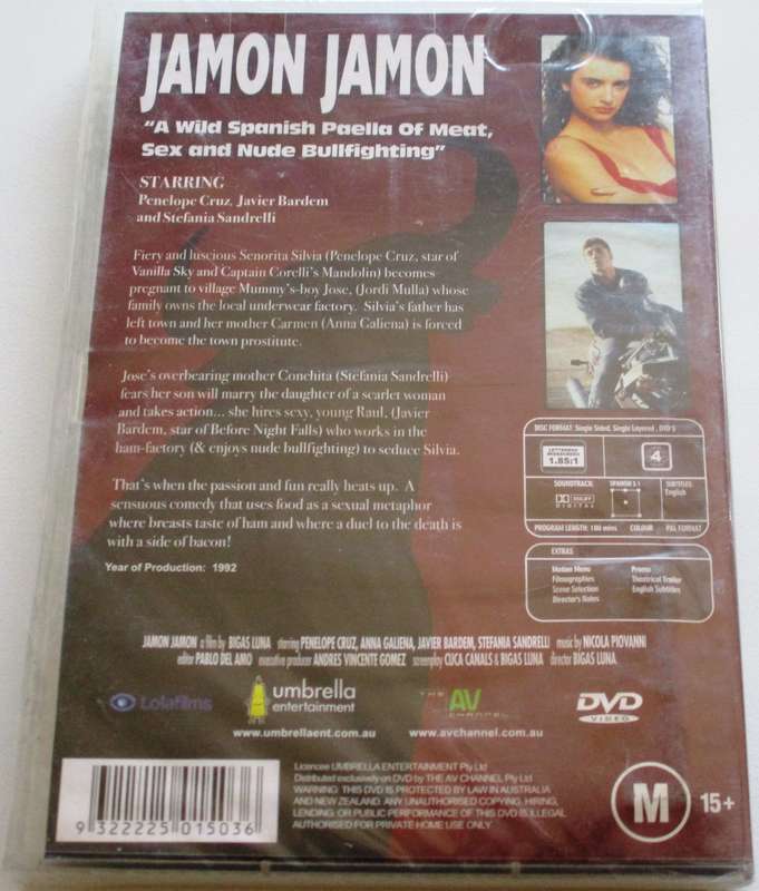 JAMON JAMON Penelope Cruz DVD  [BBOX 15]