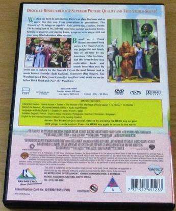 THE WIZARD OF OZ Restored Edition DVD [BBOX 3]