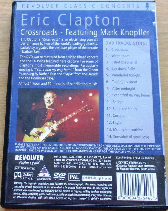 ERIC CLAPTON Crossroads DVD