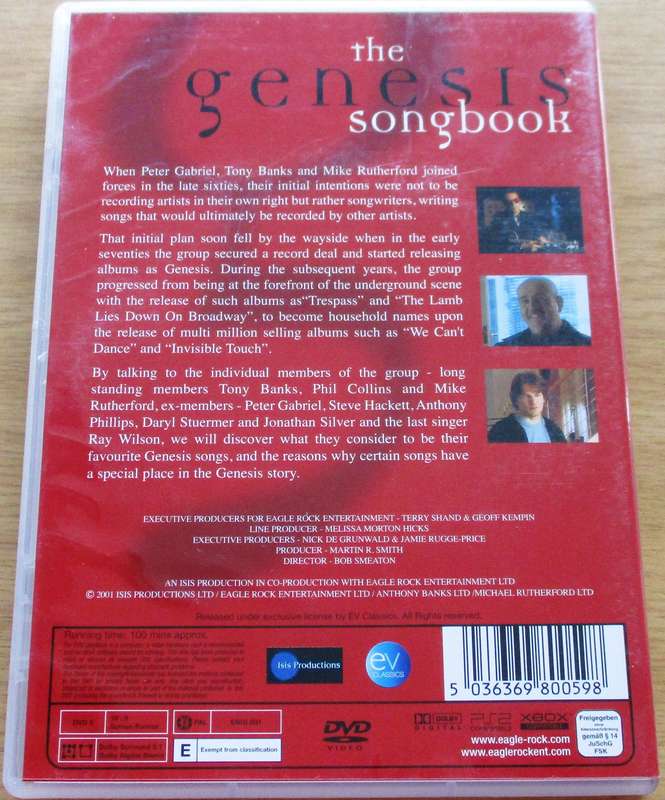 GENESIS Songbook DVD