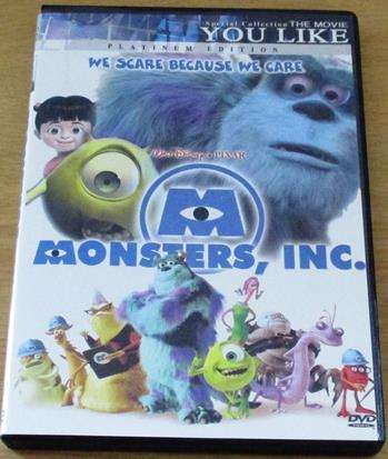 Disney Pixar MONSTERS, INC Platinum Edition DVD [BBOX 3]