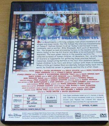 Disney Pixar MONSTERS, INC Platinum Edition DVD [BBOX 3]