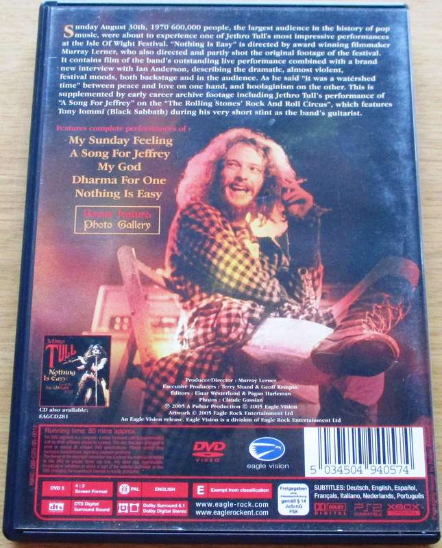 JETHRO TULL Live at the Isle of Wight 1970 DVD