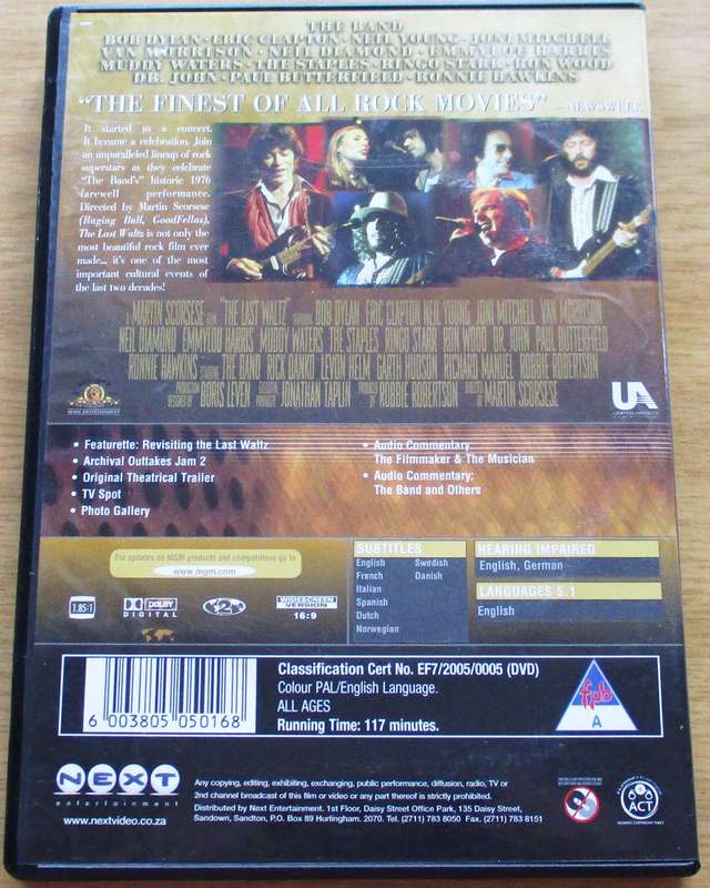 THE BAND The Last Waltz Collectors Edition DVD