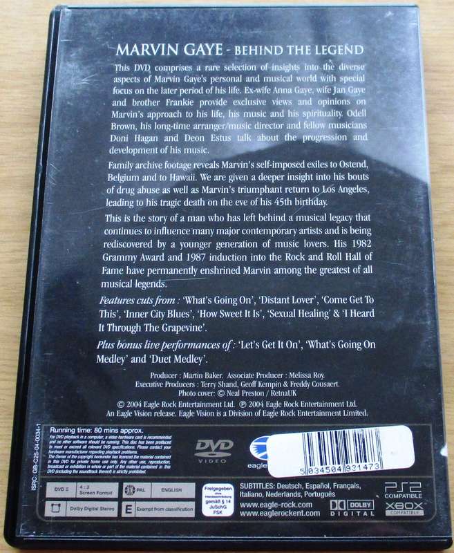 MARVIN GAYE Behind the Legend DVD