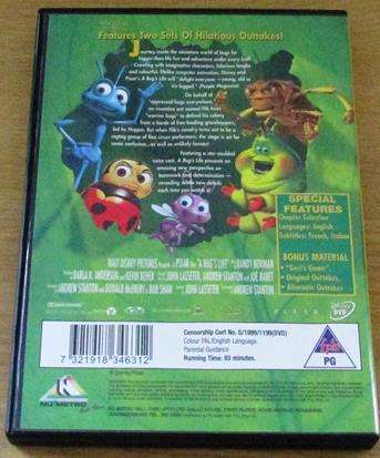 Disney / Pixar A BUG's LIFE 6 DVD [BBOX 2]